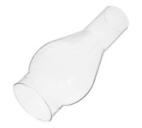 Housoutil Paralume in Vetro per Lampada Cherosene Vintage, Ricambio Antivento per Lampada a Olio da 16,5 CM, Accessorio per Illuminazione d'Emergenza