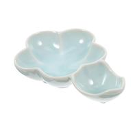 Housoutil Penna Il Disco Dell'acqua Calamaio Pittura Pennello Penne Calligrafia Cartoleria Disegno Porcellana Multi Vassoio Ufficio Desktop Per Inchiostro Con Scrivere Verde Chiaro Ceramica