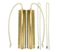 Housoutil Pesi per Orologio a Pendolo a Colonna, Orologio a Pendolo Martello Decorativo, 1 Coppia Di Martelli Sfaccettati + 2m Di Catena Meccanismi Orologi a Pendolo