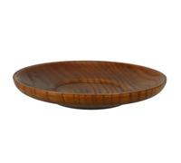 Housoutil Piatti Rotondi in Legno Sintetico per Salse e Condimenti, Piatti Multiuso per Frutta e Aceto, Facili da Conservare, per Ristoranti e Feste