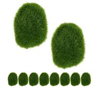 Housoutil Pietre di Muschio Artificiale Realistiche Materiale Schiuma e Plastico 20 Pezzi per Decorazione Versatile per Piante in Vaso e Ambienti Esterni Come Uffici