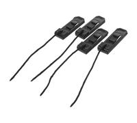 Housoutil Pinne di Ricambio per Paddle Board 4 Pezzi in Nylon Nero 4,3x1,3 Cm Clip per Pinne da Surf Accessorio per Tavole Gonfiabili per Sport Acquatici e Stand-up Paddleboarding