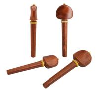 Housoutil Piroli di Sintonizzazione Accessori per Violoncello per Violoncello 4 Pezzi in Legno di Palissandro Marrone per Regolare la Tensione delle Corde , Lisci senza Bave