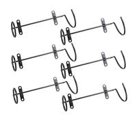 Housoutil Portabottiglie in Ferro per Vino Rosso da Parete Espositore per Bottiglie di Vino 6 Pezzi Design Semplice ed Elegante per Conservazione e Esposizione per Cucina e Sala da