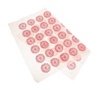 Housoutil Posizionamento del Tavolo di plastica sotto Smalto per Ceramica Ruota di Ceramica Professionale Ruota di Argilla trasferimenti di ceramiche Decalcomania Das Argilla Carta Rosso