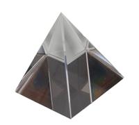 Housoutil Prisma a Piramide in Vetro Ottico Lati, Decorazione per Scrivania e Strumento per Meditazione, Rifrazione della Luce e Pulizia Mentale