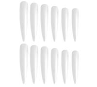 Housoutil Punte per Unghie Finte Trasparenti per Nail Art 120 Pezzi, Lunghe e Resistenti, Facili da Modellare e Dipingere, per Uso Professionale e Domestico in Salone di Bellezza