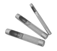 Housoutil Punzone Efficiente per Riparazione Cinghie in Acciaio al Carbonio 3 Pezzi Perforatore Manuale per Pelle per Borse e Scarpe in Artigianato Creativo