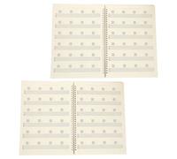 Housoutil Quaderno per Tablature Chitarra Copertina Nero in Carta e Pp con 6 Linee 2 Pezzi 50 Pagine a Tema Musicale per Lezioni di Musica e Pratica Solista