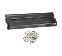 Housoutil Raggi per Bicicletta da 260mm Nero 100 Set in Acciaio 45# Nippli, Compatibilità Versatile e Design Ottimizzato per Bici da Strada e Bici, per Fai-da-Te