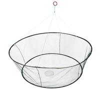 Housoutil Rete da Lancio per Pesci Pieghevole 100 Cm, Nassa Portatile per Granchi e Gamberetti, Rete da Pesca Resistente per Darsena, Stagno e Pesca in Acqua Salata