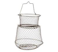 Housoutil Rete da Pesca Pieghevole in Acciaio Trappola per Gamberi, Granchi e Pesci, Strumento da Pesca Esterno Compatto e Portatile per Attività All’aperto