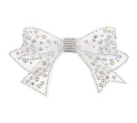 Housoutil Rhinestone Bowknot Shoe Accessory Elegant DIY Decoration for Bridal Footwear Removable Bling for Womens Shoes for Special Occasions