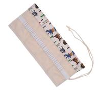 Housoutil Rotolo organizer per matite in tela astuccio astuccio elementari Astuccio per scuola astuccii Organizzatore di penna organizer portatile per matite colorate