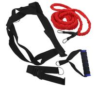 Housoutil Running Resistance Band Double Resistance Band Training Pull Rope 1 Set in lattice naturale per sprint e aumento della tensione muscolare Colore Casuale