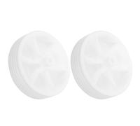 Housoutil Ruote di Ricambio per Bici da Corsa per Ragazzo Ragazza, Set di 2 Ruote Silenziose in Plastica, Accessori per Uso su Strada e Piste Ciclabili