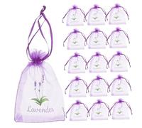 Housoutil Sacchetti di Lavanda Vuoti a Rete Coulisse Sacchetti Decorativi per Guardaroba per Profumatori d'Aria Set da 20 Pezzi Tessuto Traspirante per Conservazione e Regalo