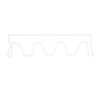 Housoutil Scaffale Porta Scarpe da Organizer per Pantofole e Scarpe in Ferro Bianco Design Semplice, Montaggio senza Fori per Bagno o