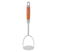 Housoutil Schiacciapatate per Verdure in Acciaio Resistente Manico lungo e Foro Appendibile Utensile da Cucina Pratico e Facile da Pulire per Preparare Alimenti per e Famiglie