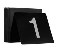 Housoutil Segnaposto Numerici in PVC da 1 a 50, 50 Pezzi 95X100 MM, per Matrimoni, Bar e Club, Cartelli per Tavoli di Ristoranti