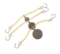 Housoutil Set 1 Bersagli da Esterno Elastico in Acciaio Inossidabile, Diametro 2,5/3/4cm, per Allenamento e Pratica con Frecce, Facile da Appendere a Supporto Naturale