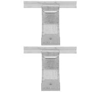 Housoutil Set 2 Pezzi Ganci per Porte Scorrevoli in Ferro Zincato, Accessori Resistente per Sicurezza di Tapparelle e Serrande Avvolgibili, Uso Versatile