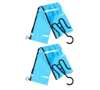 Housoutil Set 2 Sacchetti Porta Parrucche in PVC Impermeabili con Ganci Borsa Organizer per Extension e Fermagli Porta Extension Appesa per Protezione e Facile a Posticci Chioma