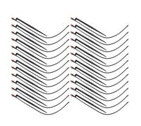 Housoutil Set 25 Pezzi Irrigatori a Goccia con Picchetti per Tubi Irrigazione 1/4 Pollice in Plastica Nero per Giardino e Aiuole Irrigazione Automatica Efficiente