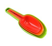 Housoutil Set 3 Pezzi Palette Multifunzionali per Ghiaccio, Farina e Cereali in Plastica Alimentare, Leggere e Resistenti per Uso Cucina Domestica e Professionale