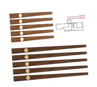 Housoutil Set 5 Pezzi Lancette Dell'orologio in Legno Resistenti, Accessori per Orologi Fai da Te e Riparazione, Compatibili per Orologi da Parete al Quarzo e Decorativi