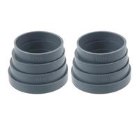 Housoutil Set 8 Anelli Guida Mattarello in Silicone Grigio, Distanziatori per Spessore Pasta e Biscotti, Accessori Pasticceria per Controllo Preciso Impasto e Stesura Uniforme