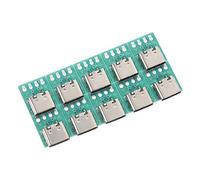 Housoutil Set da 10 Pezzi Scheda Connettore USB c Femmina 3.1 Convertitore PCB per Trasferimento Dati Rapido Uso Casa Ufficio