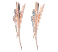 Housoutil Set da 2 Fermagli per Chioma a Becco D’Anatra Strass Forcine in Lega per Chioma Fini e Spessi Accessori Eleganti per Eventi Sposa e Uso Quotidiano