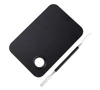 Housoutil Set da 2 Pezzi Kit Unghie Miscelazione del Truccatore Polacco Tavolozza per Mescolare Il Trucco Vassoio di Fondazione Tavolozza del Vassoio per Il Trucco Miscelare Fare Baia Black