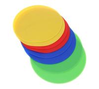 Housoutil Set da 8 Cuscini da Stadio Rotondi in PVC per Marcatori Campo, Come Marker per Allenamento Pallone Design Colorato e Atmosfera Estiva