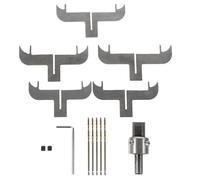 Housoutil Set Punte per Trapano ad Anello in Acciaio per Braccialetti in Legno, Kit Utensili Cnc per Lavorazione Palissandro e Sandalo, Fresa Circolare per Creazione Anelli Artigianali