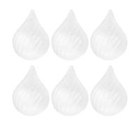 Housoutil Sfere di Schiuma Bianca 6 Pezzi 10,5 CM per Decorazioni Natalizie e Lavoretti Creativi a Casa, Palline di Polistirolo Lisce da Dipingere e Personalizzare