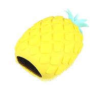 Housoutil Spazzola Da Bagno Con Design A Forma Di Ananas Dei Cartoni Animati Spazzola Da Doccia in Silicone Per Il Bagno Spugna Interna Gialla Adatta Alla Pelle