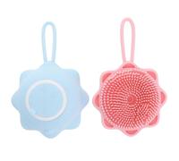 Housoutil Spazzola da Bagno Gancio per Ragazzo Ragazza 2pezzi in Silicone e Abs per Pulizia Profonda e Massaggio