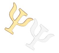 Housoutil Spille Psicologia 2 Pezzi Lettera Greca Psi in Lega, Spilla Inglese Retrò per Sciarpe e Cappelli, Accessorio Vintage per e Amanti della Psicologia