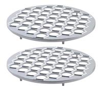 Housoutil Stampo per Ravioli Cinesi 37 Fori Multi-sezione 2 Pezzi in Lega di Alluminio per Pressare Impasto Manualmente, Facile da Usare per Ristorante di Noodle