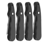 Housoutil Strumento per Stringere i Lacci dei Pattini da Ghiaccio, Ganci per Pizzo Neri, Set 4 Pezzi, Accessori per Pattinaggio su Ghiaccio, Compatibile Pattini da Hockey da Figura,