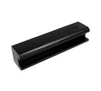 Housoutil Supporto e Finitura Liscia per Specchio da Pavimento in Legno Nero Design a Fessura, Base Antiscivolo Semplice e Generoso per Uso Domestico