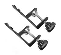 Housoutil Supporto Morsetto a C Grande da Tavolo in Ferro 2 Pezzi per Pannelli Forati, Staffe di Serraggio per Ufficio e Casa, Fissaggio Stabile Clip Regolabili per Scrivania