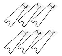 Housoutil Supporto per Cornice da Tavolo 6 Pezzi in Acciaio al Carbonio Nero Cavalletto Posteriore Stabile per Esposizione Foto e Certificati su Scrivanie e Scaffali Installazione Senza