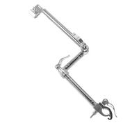 Housoutil Supporto per Ombrello Regolabile in Acciaio Inossidabile Rotazione a 360° e Struttura Pieghevole, per Scooter e Passeggini Durante Spostamenti Sotto la Pioggia