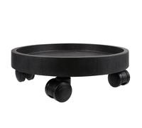 Housoutil Supporto per Vaso Ruote Marrone in Resina per Giardino | Portavaso Mobile, Pulizia Semplice, Portata Elevata, Carrello per Piante Pesanti