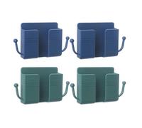 Housoutil Supporto Portaoggetti da Parete Autoadesivo 4 Pezzi Organizer Multiuso senza Forature per Telecomandi Chiavi e Cavi Ganci per Prese Elettriche Salvaspazio per Camera e