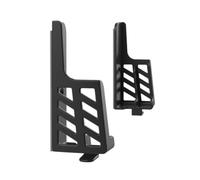 Housoutil Supporto Regolabile Doppio per Smartphone e Tablet in Abs Nero Doppio Slot, per Ricette in Cucina e Lavagne Elettroniche