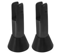 Housoutil Supporto Regolabile in Plastica per Piedino Divisorio Wc Set 2 Pezzi Antiscivolo e Resistente per Bagni Pubblici Accessori per Staffa Divisoria Bagno Protezione Antigraffio